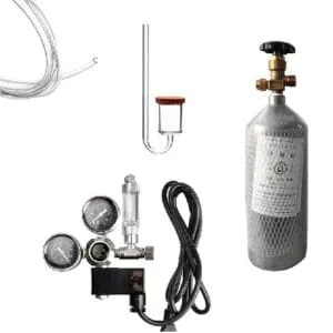 CO2 Cylinder 2 Ltr Kit with Dual Gauge